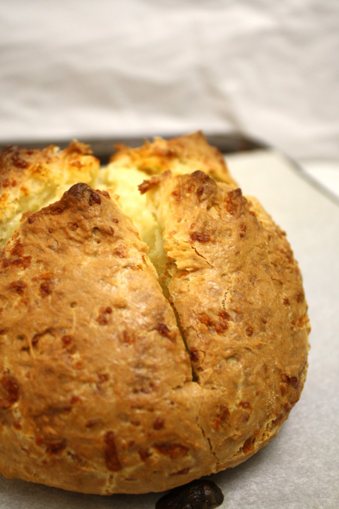 Savory Soda Bread a.k.a Giant Cheesy Biscuit!