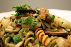 No-Cream Mushroom Sauce for Pasta and Engagement Pics!!