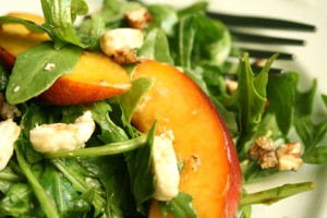 Peach and Arugula Salad