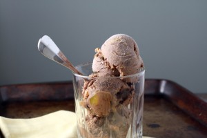 Chocolate Apricot Torte Ice Cream ~ ElephantEats.com