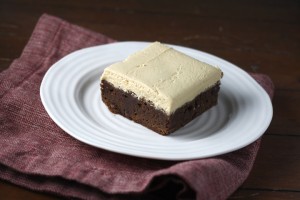 Peanut Butter Frosted Brownie ~ ElephantEats.com